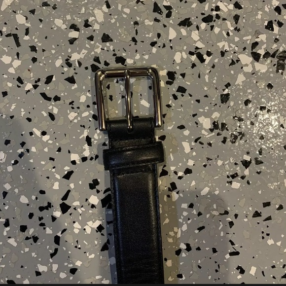 Men’s Cole Haan Leather Belt Black Size 32 - Picture 2 of 4